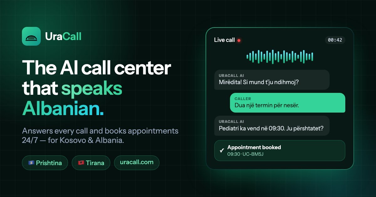 UraCall: The AI Call Center That Speaks Albanian